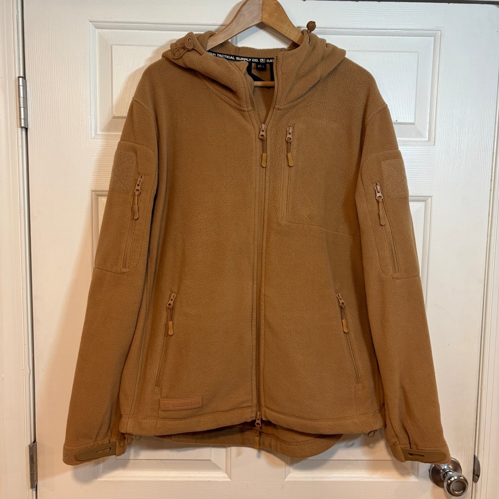 Baerskin Tactical‎ Mens L Fleece Hoodie 3.0 Coyote Brown Jacket Heavyweight Tan